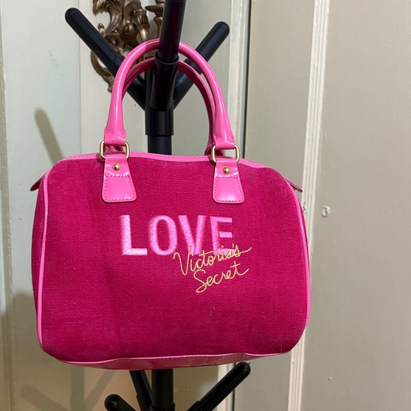 Victoria's Secret Fuchsia Satchel - Picture 1 of 8